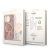 Zestaw Guess GUBPP14LHJEACSP Case+ Charger iPhone 14 Pro 6,1 różowy/pink hard case Jungle MagSafe
