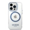 Guess GUHMP14XHTRMB iPhone 14 Pro Max 6,7 niebieski/blue hard case Metal Outline Magsafe
