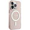 Guess GUHMP14LHCMCGP iPhone 14 Pro 6.1 różowy/pink hardcase Glitter Gold MagSafe