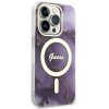 Guess GUHMP14XHTMRSU iPhone 14 Pro Max 6.7 purpurowy/purple hardcase Golden Marble MagSafe