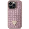 Guess GUHCP14LHDGTPP iPhone 14 Pro 6.1 różowy/pink hardcase Rhinestone Triangle