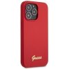 Guess GUHCP13XLSLMGRE iPhone 13 Pro Max 6.7 czerwony/burgundy hard case Silicone Vintage Gold Logo