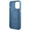 Guess GUHMP14LU4GPRB iPhone 14 Pro 6.1 niebieski/blue hard case 4G Logo Plate MagSafe