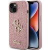 Guess GUHCP15SHG4SGP iPhone 15 / 14 / 13 6.1 różowy/pink hardcase Glitter Script Big 4G