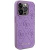 Guess GUHCP15LP4EPMU iPhone 15 Pro 6.1 fioletowy/light purple hardcase Leather 4G Stamped