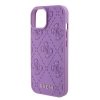 Guess GUHCP15SP4EPMU iPhone 15 / 14 / 13 6.1 fioletowy/light purple hardcase Leather 4G Stamped