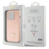 Guess GUHCP15XPCRTHCP iPhone 15 Pro Max różowy/pink hardcase Croco Triangle Metal Logo