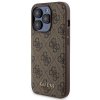 Zestaw Guess GUBPM5P15X4GEMGW iPhone15 Pro Max 6.7 hardcase + Powerbank 5000mAh MagSafe brązowy/brown 4G Metal Logo