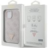 Guess GUHCP15SP4TDPP iPhone 15 / 14 / 13 6.1 różowy/pink hardcase Leather 4G Triangle Strass