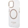 Guess GUHMP15MHTRMD iPhone 15 Plus/ 14 Plus 6.7 złoty/gold hard case Metal Outline Magsafe