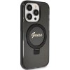 Guess GUHMP15LHRSGSK iPhone 15 Pro 6.1 czarny/black hardcase Ring Stand Script Glitter MagSafe