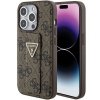 Guess GUHCP15XPGS4TDW iPhone 15 Pro Max 6.7 brązowy/brown hardcase Grip Stand 4G Triangle Strass