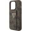 Guess GUHCP15XPGS4TDW iPhone 15 Pro Max 6.7 brązowy/brown hardcase Grip Stand 4G Triangle Strass