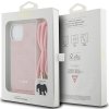 Guess GUHCP15SHC4SEP iPhone 15 / 14 / 13 6.1 różowy/pink hardcase Crossbody Cord 4G Print