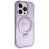Guess GUHMP14LHRSGSU iPhone 14 Pro 6.1 fioletowy/purple hardcase Ring Stand Script Glitter MagSafe
