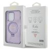 Guess GUHMP14LHRSGSU iPhone 14 Pro 6.1 fioletowy/purple hardcase Ring Stand Script Glitter MagSafe