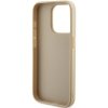 Guess GUHCP15LPSAIRSD iPhone 15 Pro 6.1 złoty/gold hardcase Saffiano Iridescent Script