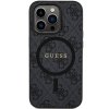 Guess GUHMP14LG4GFRK iPhone 14 Pro 6.1 czarny/black hardcase 4G Collection Leather Metal Logo MagSafe