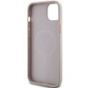 Guess GUHMP14SG4GFRP iPhone 14 / 15 / 13 6.1 różowy/pink hardcase 4G Collection Leather Metal Logo MagSafe