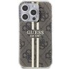 Guess GUHCP15LH4PSEGW iPhone 15 Pro 6.1 brązowy/brown hardcase IML 4G Gold Stripe