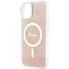 Guess GUHMP15SH4STP iPhone 15 / 14 / 13 6.1 różowy/pink hardcase IML 4G MagSafe