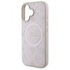 Guess GUHMP16SPSAPSMEP iPhone 16 6.1 różowy/pink hardcase Saffiano Peony Classic Logo MagSafe