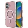 Guess GUHMP16SPFTDTEP iPhone 16 6.1 różowy/pink hardcase IML Rhinestones MagSafe
