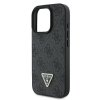 Guess GUHCP16LP4TDPK iPhone 16 Pro 6.3 czarny/black hardcase Leather 4G Triangle Strass