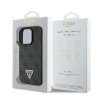 Guess GUHCP16LP4TDPK iPhone 16 Pro 6.3 czarny/black hardcase Leather 4G Triangle Strass