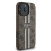 Guess GUHMP16LP4RPSW iPhone 16 Pro 6.3 brązowy/brown hardcase 4G Printed Stripes MagSafe
