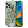 Guess GUHMP16LHFWBDCEN iPhone 16 Pro 6.3 zielony/green hardcase IML Flower & Tonal Circle MagSafe