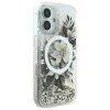 Guess GUHMP16SLFMWTE iPhone 166.1 beżowy/beige hardcase Liquid Glitter Flower MagSafe
