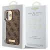 Guess GUHMP16SU4GPRW iPhone 16 6.1 brązowy/brown hardcase 4G Logo Plate MagSafe