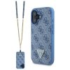 Guess GUHCP16SP4TDSCPB iPhone 166.1 niebieski/blue hardcase Leather Metal Logo Strass Crossbody