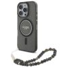 Guess GUHMP16XHGCRELSK iPhone 16 Pro Max 6.9 czarny/black hardcase IML Glitter With Pearl Strap MagSafe