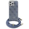 Guess GUHCP16XHC4SEB iPhone 16 Pro Max   6.9 niebieski/blue hardcase Crossbody Cord 4G Print