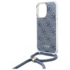 Guess GUHCP16XHC4SEB iPhone 16 Pro Max   6.9 niebieski/blue hardcase Crossbody Cord 4G Print