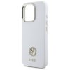 Guess GUHCP16LM4DGPH iPhone 16 Pro 6.3  biały/white hardcase Silicone Logo Strass 4G