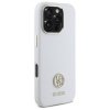 Guess GUHCP16XM4DGPH iPhone 16 Pro Max   6.9 biały/white hardcase Silicone Logo Strass 4G