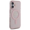 Guess GUHMP16SHFGEREP iPhone 16 6.1     różowy/pink hardcase IML Glitter Circle MagSafe