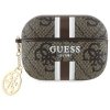 Guess GUAP2P4RPSW AirPods Pro 2          (2022/2023) cover brązowy/brown 4G Printed Stripes Charm