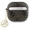 Guess GUA4G4GSMW AirPods 4 cover         brązowy/brown 4G Charm Collection