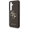 Etui Guess Grained Big 4G Logo Small     Classic Logo do Samsung Galaxy S25 brązowy