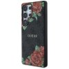 Etui Guess Leather 4G Flowers Print      Metal Classic Logo MagSafe Samsung Galaxy S25 Ultra czarny