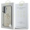 Etui Guess Fixed Glitter Big 4G Metal    Logo do Samsung Galaxy S25 złoty
