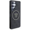Etui Guess 4G Glitter Triangle Buttons MagSafe do Samsung Galaxy S25 Ultra czarny