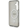 Etui Guess Glitter Circle Classic Logo   MagSafe do Samsung Galaxy S25 czarny
