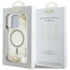 Etui Guess HC Resin Bottom Glitter do    iPhone 16 Pro MagSafe złoty