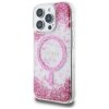 Etui Guess HC Resin Bottom Glitter do    iPhone 16 Pro MagSafe różowy