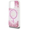 Etui Guess HC Resin Bottom Glitter do    iPhone 16 Pro MagSafe różowy